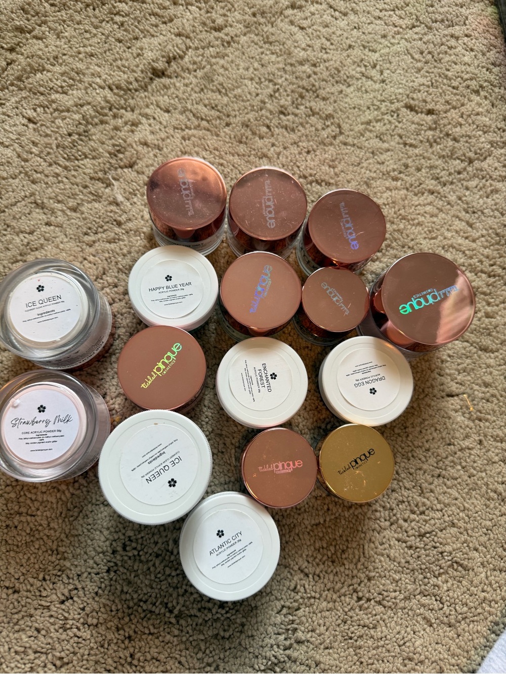 Acrylic Lot from Tickled Pink larger container